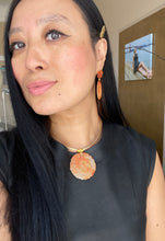 Load image into Gallery viewer, 18K CARVED RED JADE BLOSSOM PENDANT
