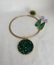 Load image into Gallery viewer, 18 KARAT DARK GREEN CARVED FISH JADE PENDANT
