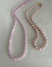 Load image into Gallery viewer, NATURAL PINK JADEITE JADE BEADS NECKLACE
