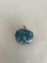 Load image into Gallery viewer, CARVED BLUE JADE RUYI PENDANT
