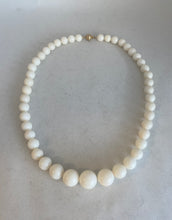 Load image into Gallery viewer, GRADUATED WHITE CORAL NECKLACE
