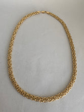 Load image into Gallery viewer, 18KT YELLOW GOLD BYZANTINE STYLE CHAIN NECKLACE
