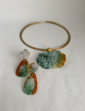 Load image into Gallery viewer, 18K CARVED JADE EAR PENDANT
