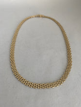 Load image into Gallery viewer, 14KT PANTHER 5 ROW NECKLACE, 6.3MM. 17.5&quot;
