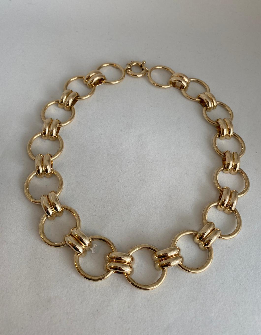 18K GOLD LARGE LINKS NECKLACE