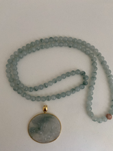 Load image into Gallery viewer, 18K GOLD TRANSLUCENT CARVED JADE PENDANT
