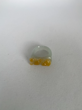 Load image into Gallery viewer, CARVED YELLOW JADE RING
