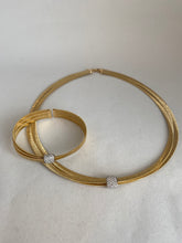 Load image into Gallery viewer, 18KT YELLOW CUFF WITH DIAMONDS
