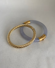 Load image into Gallery viewer, 14KT YELLOW GOLD SPIRAL BANGLE
