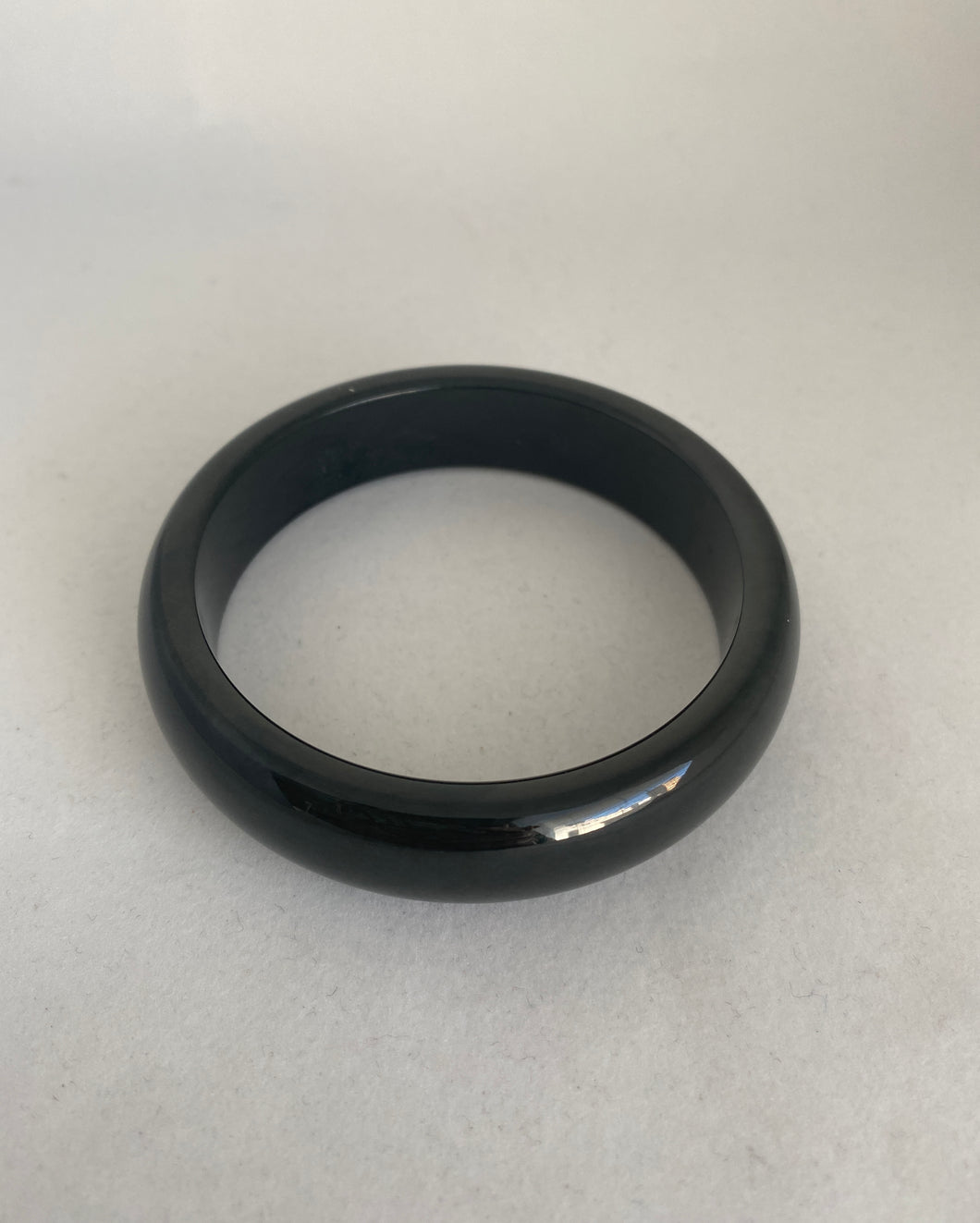 BLACK JADE BANGLE BRACELET