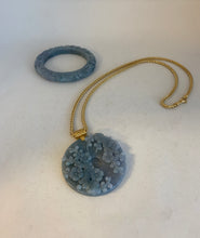 Load image into Gallery viewer, CARVED BLUE JADEITE JADE BANGLE
