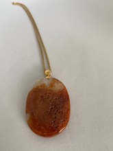 Load image into Gallery viewer, CARVED DOUBLE FISH RED&amp;LOTUS LEAF RED JADE PENDANT
