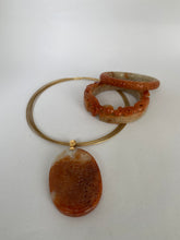 Load image into Gallery viewer, CARVED DOUBLE FISH RED&amp;LOTUS LEAF RED JADE PENDANT
