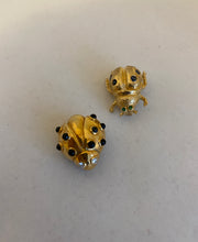 Load image into Gallery viewer, PAIRS OF GOLD LADYBUG BROOCH
