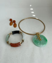 Load image into Gallery viewer, 14K MULTI COLOR JADE BRACELET
