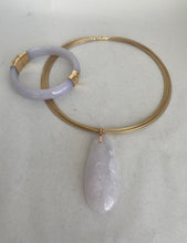 Load image into Gallery viewer, 14K TRANSLUCENT LIGHT LAVENDER JADE PENDANT
