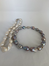 Load image into Gallery viewer, MULTI COLORED LARGE BAROQUE PEARL NECKLACE
