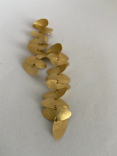Load image into Gallery viewer, 18K LONG LEAF DANGLE EARRINGS
